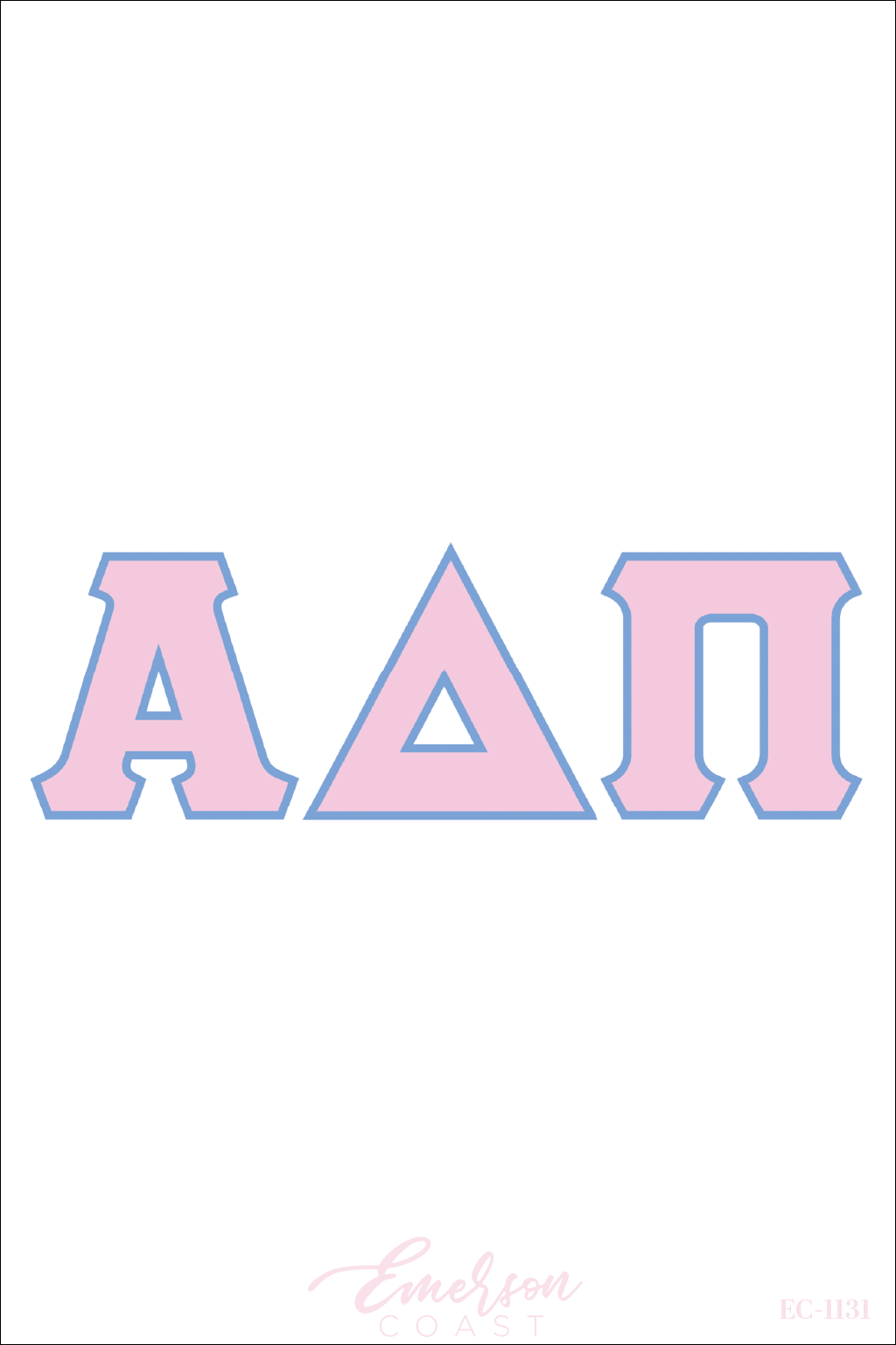 Alpha Delta Pi Recruitment and Bid Day Greek Letter Jersey