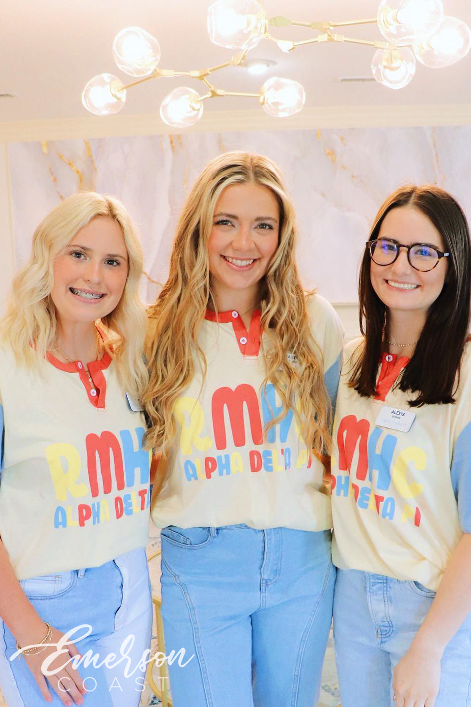Alpha Delta Pi RMHC Colorblock Henley
