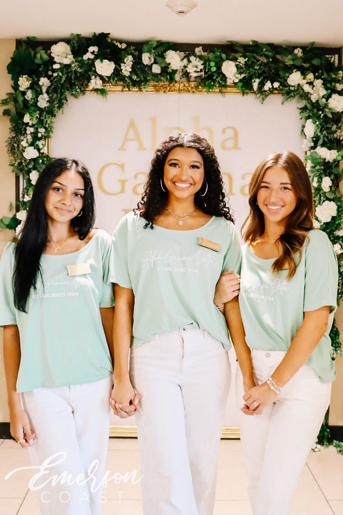 Alpha Gamma Delta Sage Recruitment Slouchy Tee
