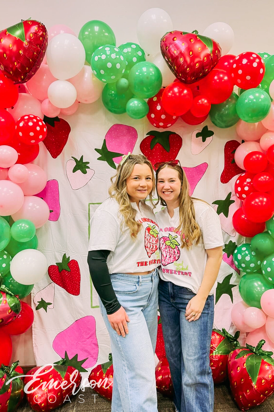 Alpha Omicron Pi Berry Sweet Bid Day Notch Tee