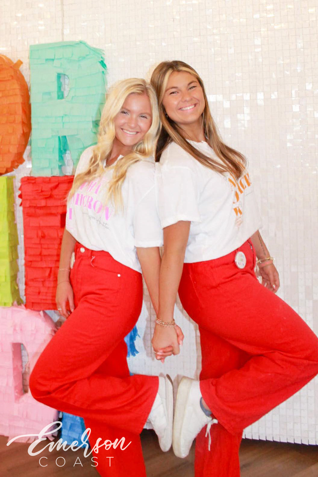 Alpha Omicron Pi Colorful Inspire Ambition Notch Tee