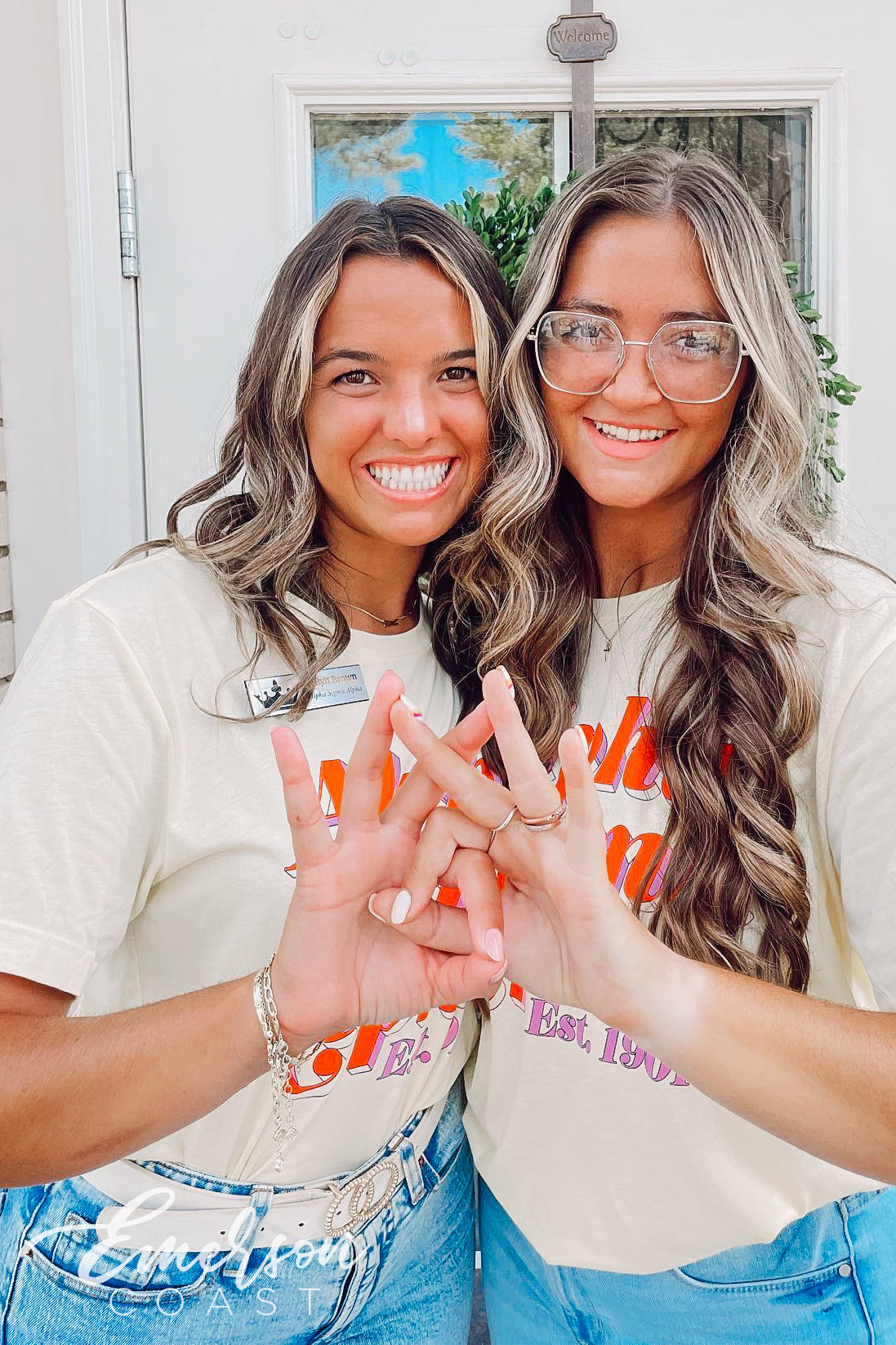 Alpha Sigma Alpha Light Yellow Recruitment Tee