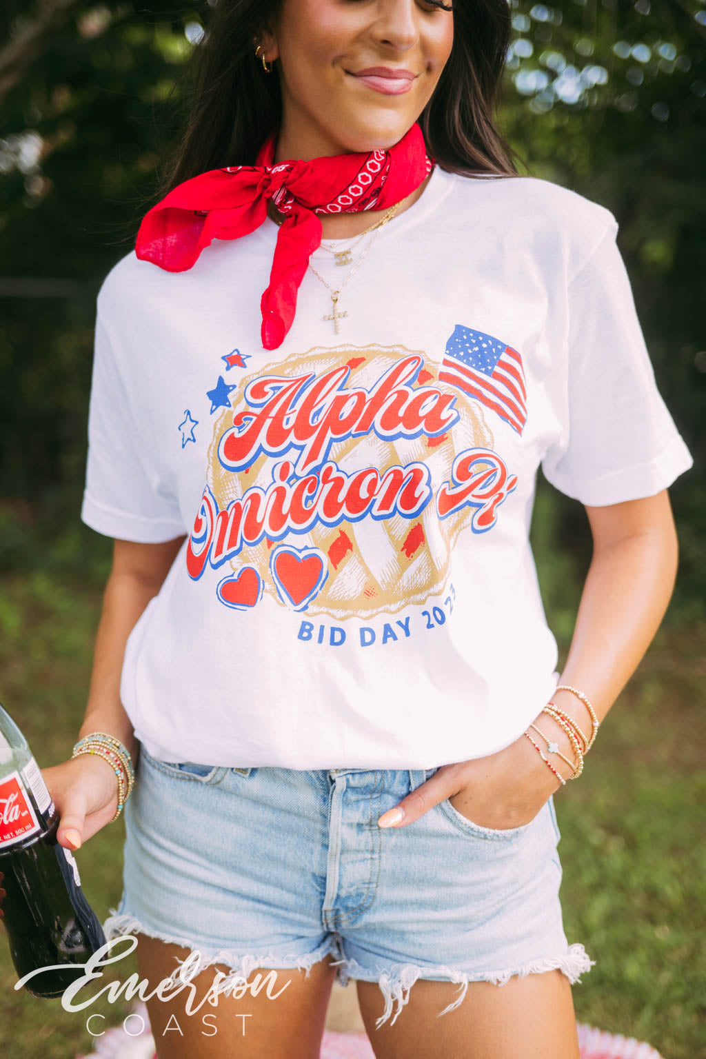 Alpha O Miss American Cherry Pie Bid Day Tee
