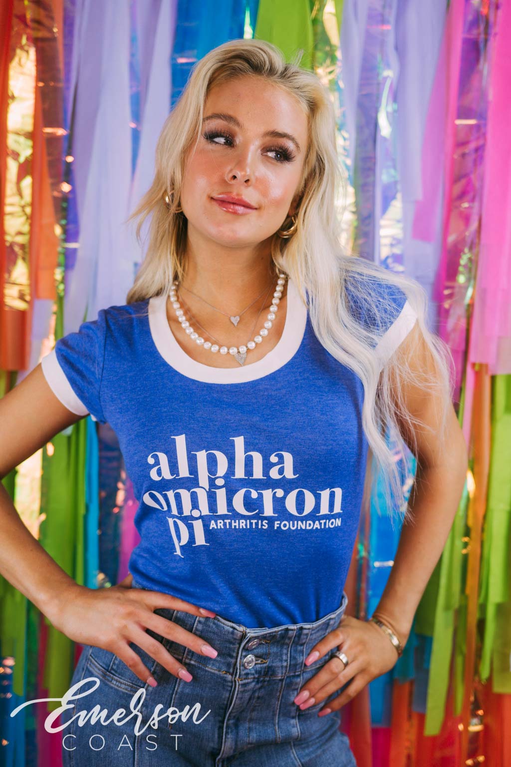 Alpha O Arthritis Foundation Royal Blue Phoebe Tee