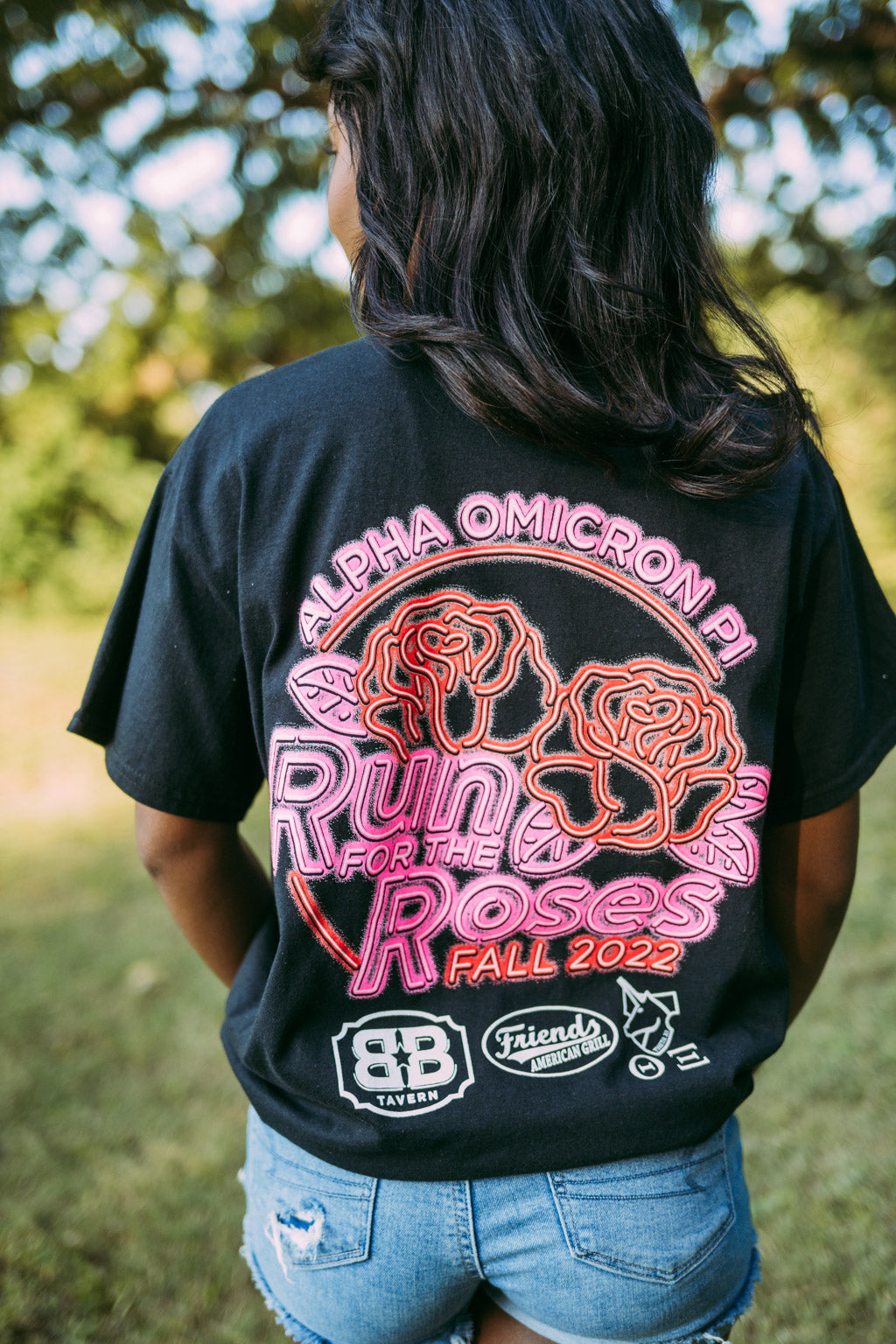 Alpha Omicron Pi Run for Roses Tshirt