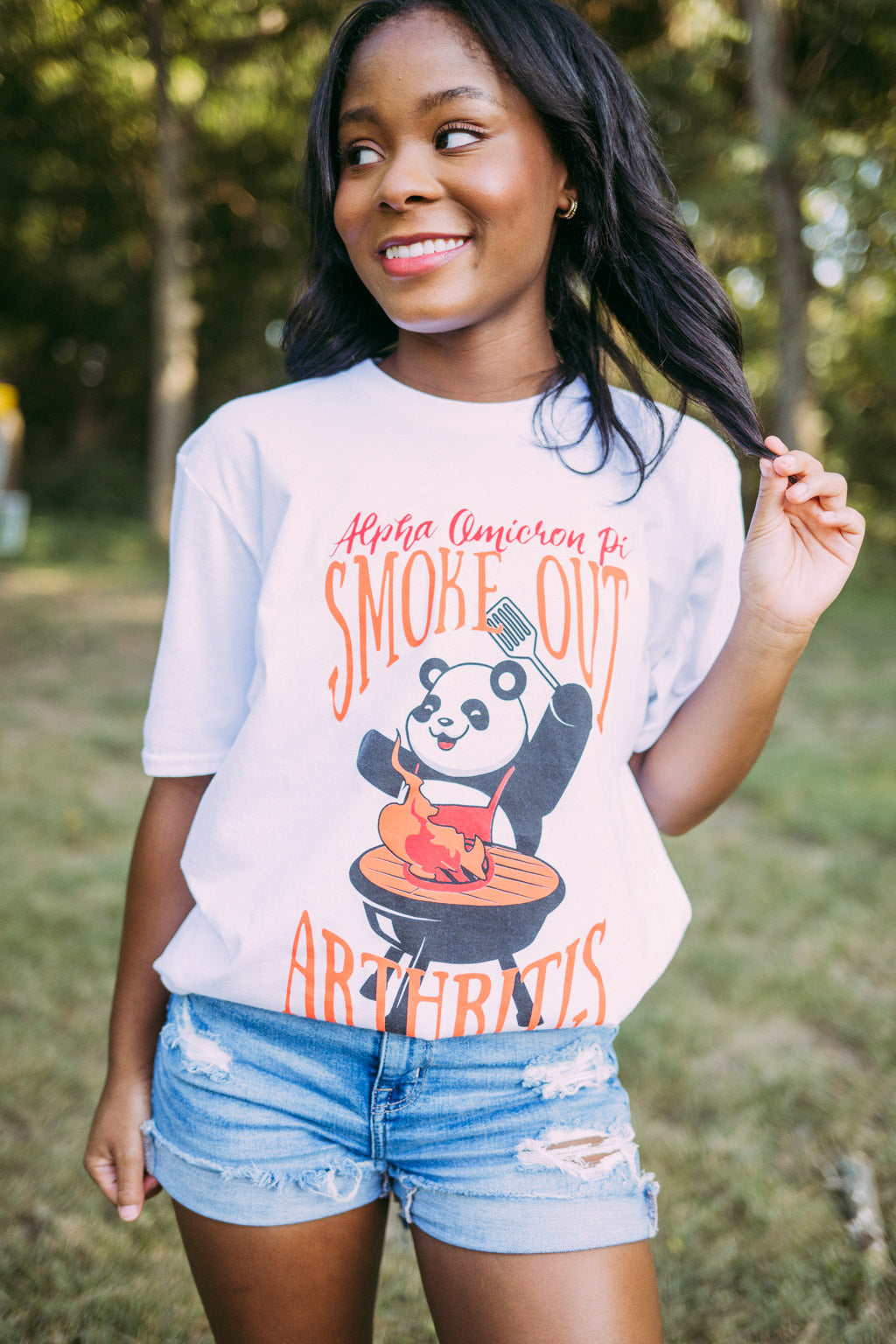 Alpha Omicron Pi Smoke Out Arthritis Tshirt