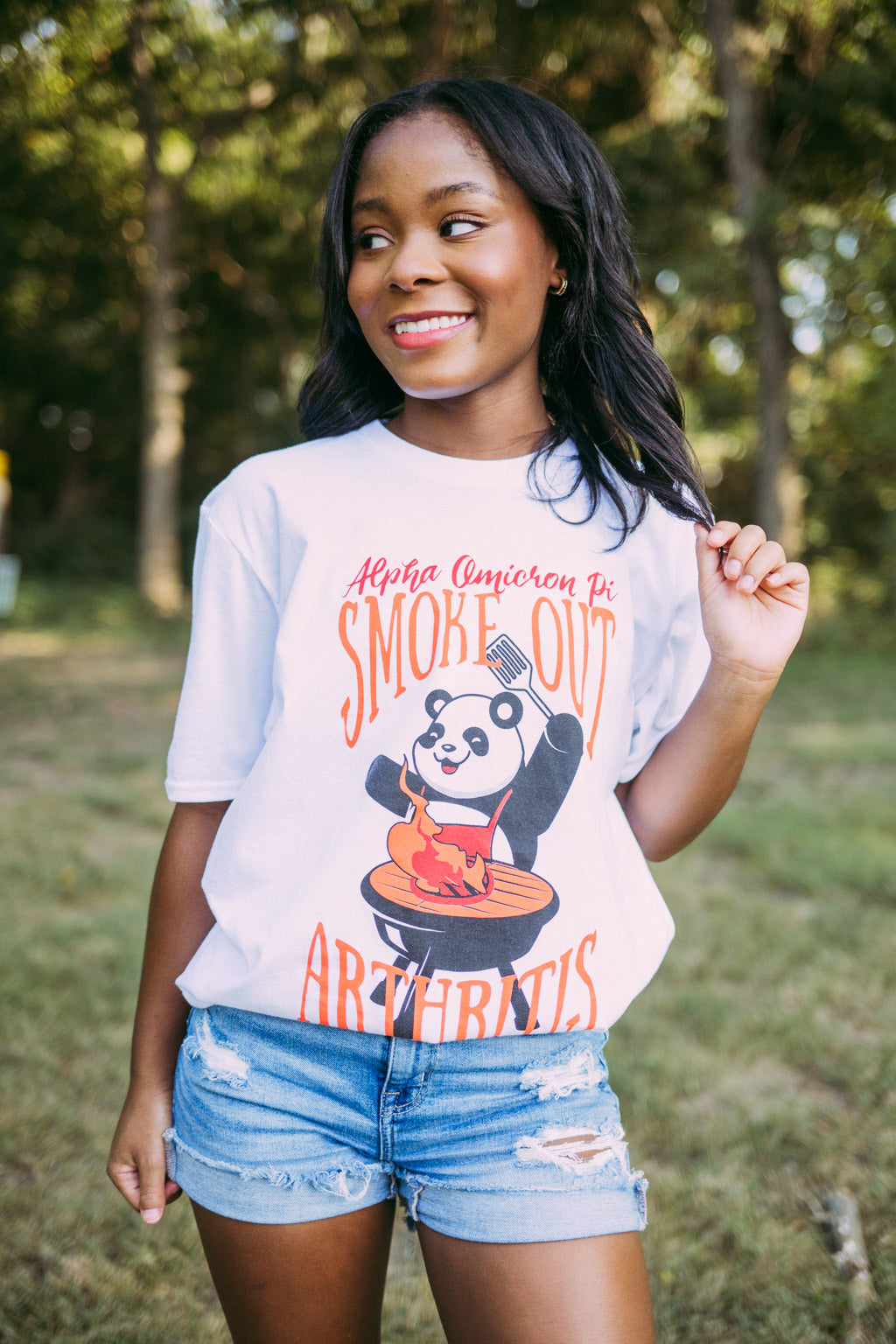 Alpha Omicron Pi Smoke Out Arthritis Tshirt