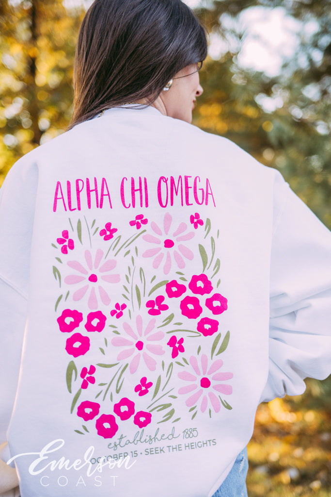 Alpha Chi Floral Sweatshirt