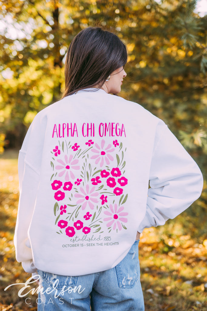 Alpha Chi Floral Sweatshirt