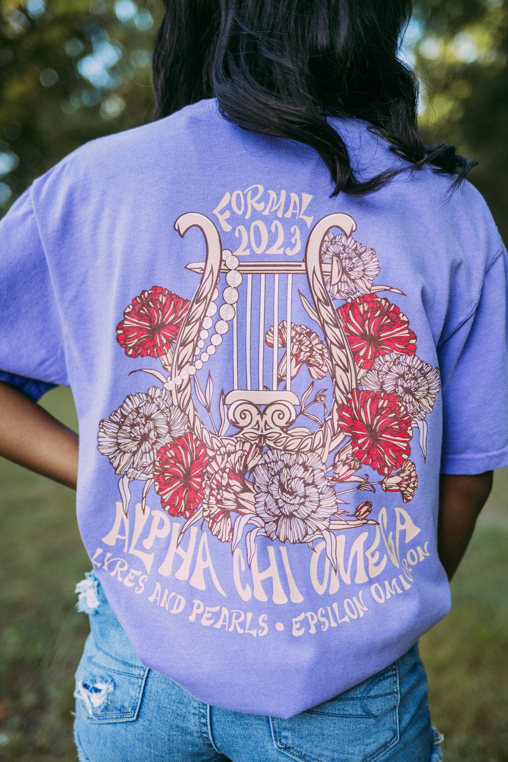 AXO Lyres and Pearls Formal Tshirt