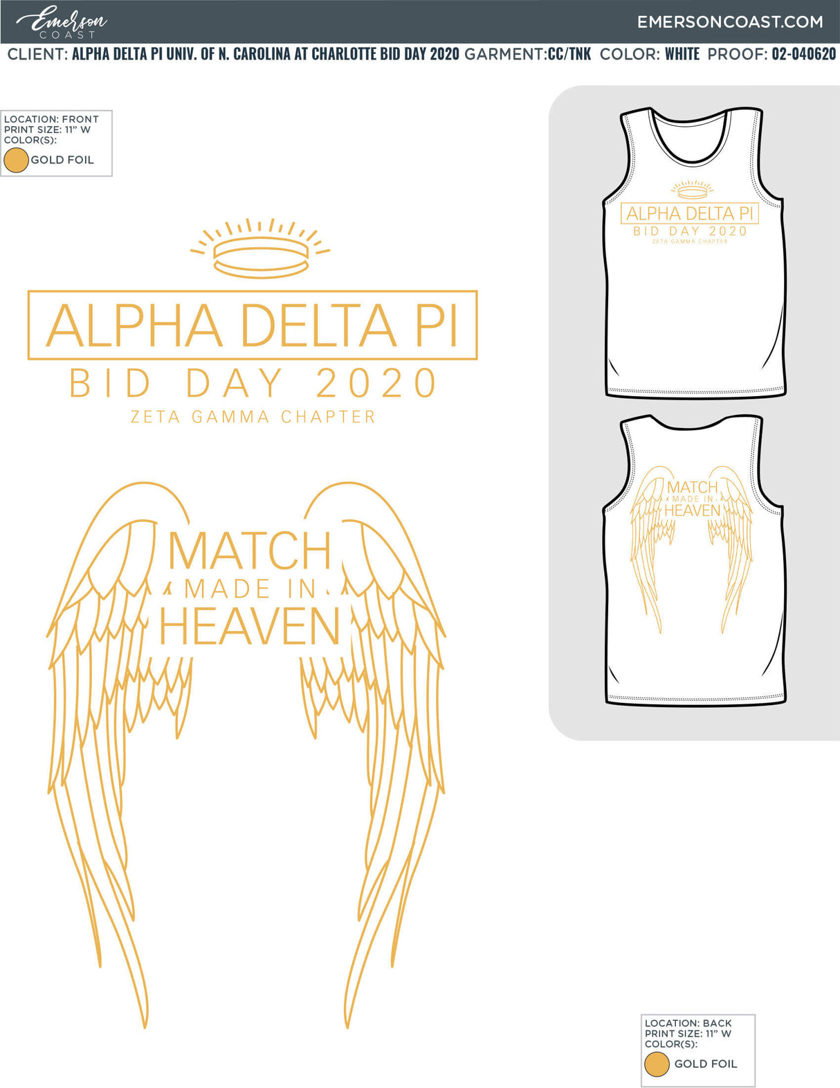 02-040620 Alpha Delta Pi University of North Carolina at Charlotte Bid Day 2020 2