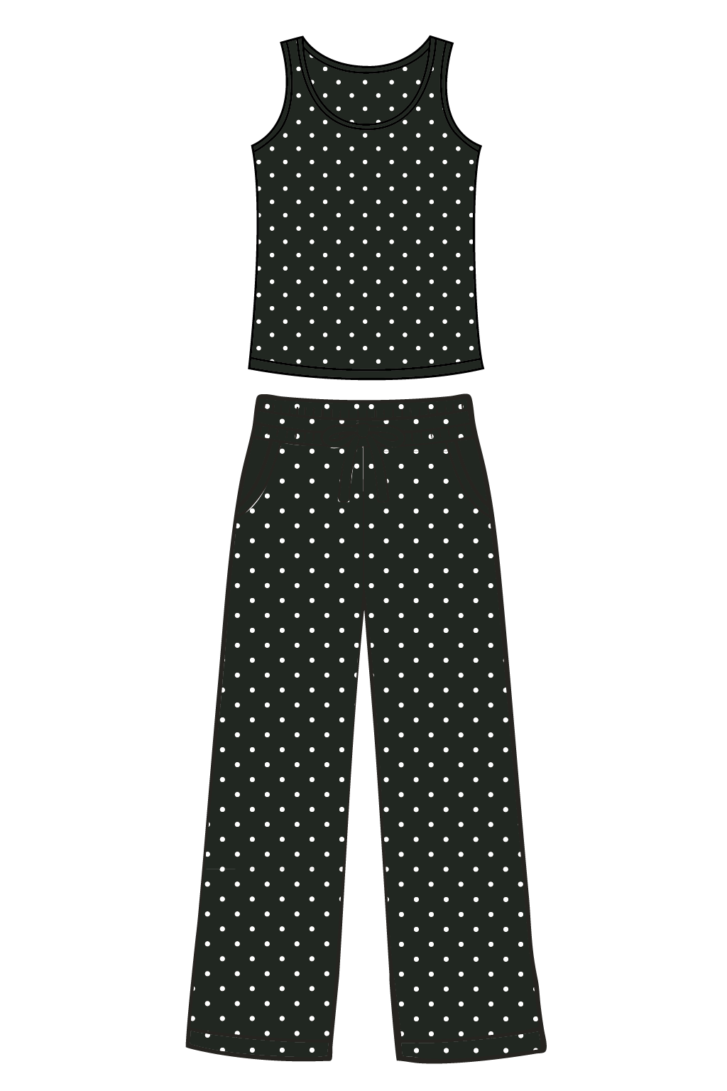 Black Polka Dot