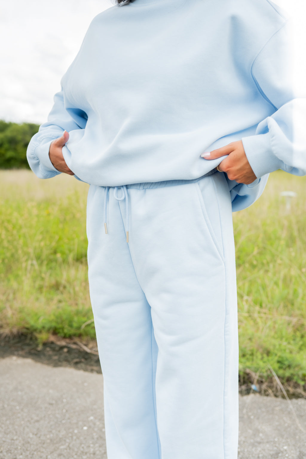 Emerson Coast Breeze Mock Neck & Wide Leg Pant Set