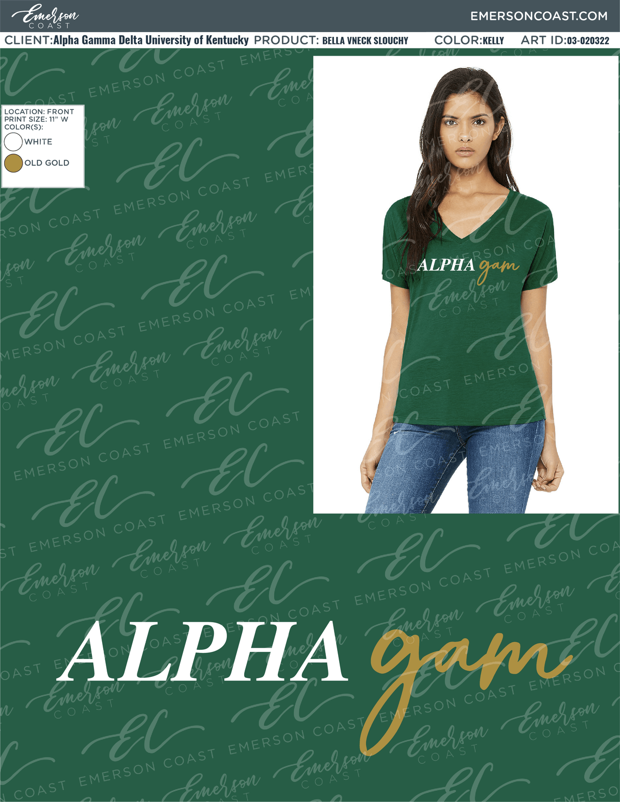 03-020322 Alpha Gamma Delta University of Kentucky Recruitment Green 2022