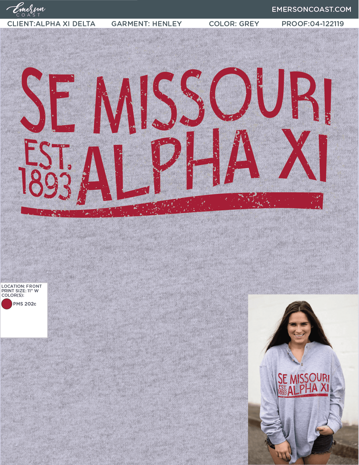 04-122119 Alpha Xi Delta Southeast Missouri State University Thermal Henley 2020-01