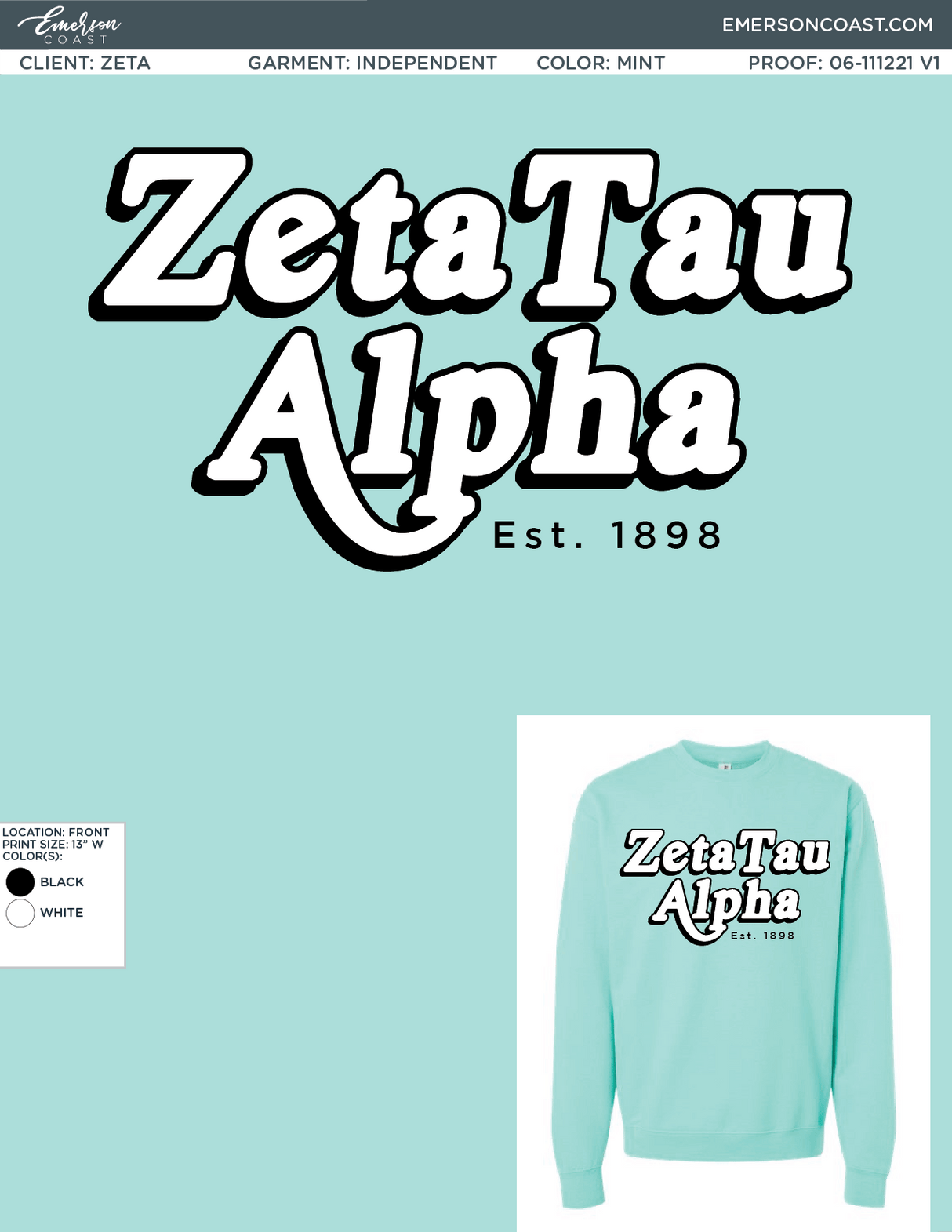 06-111221 Zeta Tau Alpha Missouri Southern State University PR Sweatshirt 2021-01