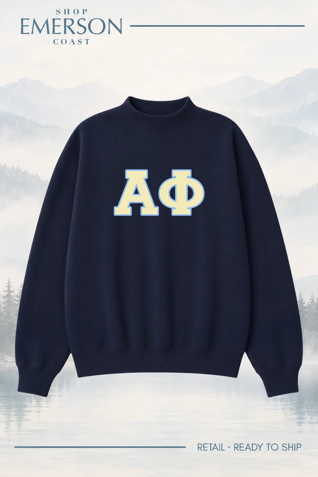Alpha Phi Navy Retreat Mockneck