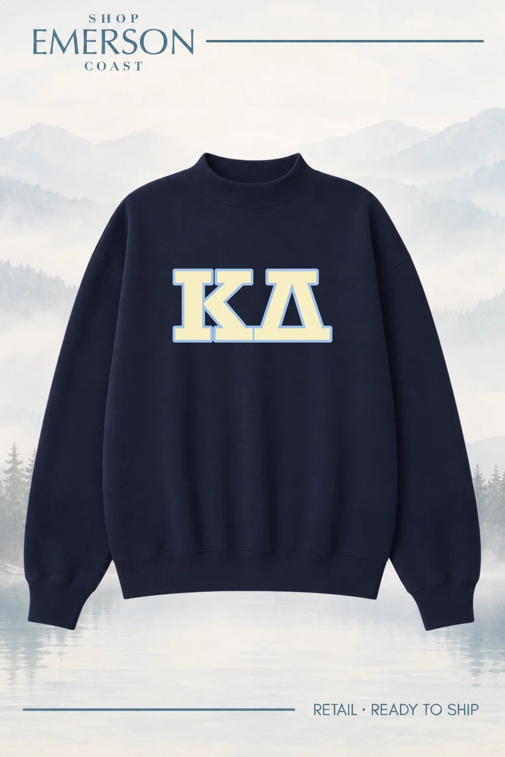 Kappa Delta Navy Retreat Mockneck