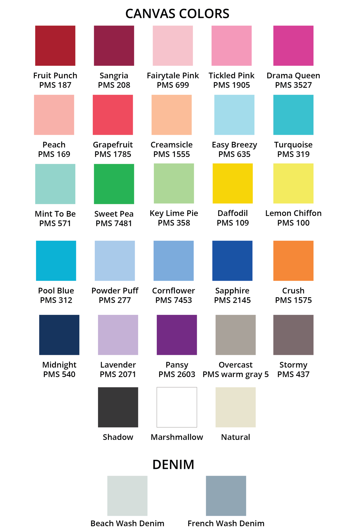 canvas colors