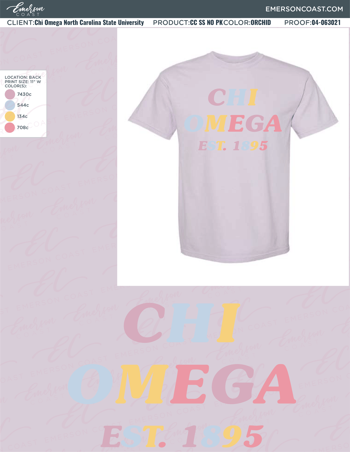 04-063021 Chi Omega North Carolina State University Colorful Recruitment 2021