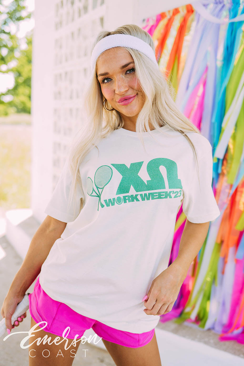 Chi O Tennis Work Week Shirt