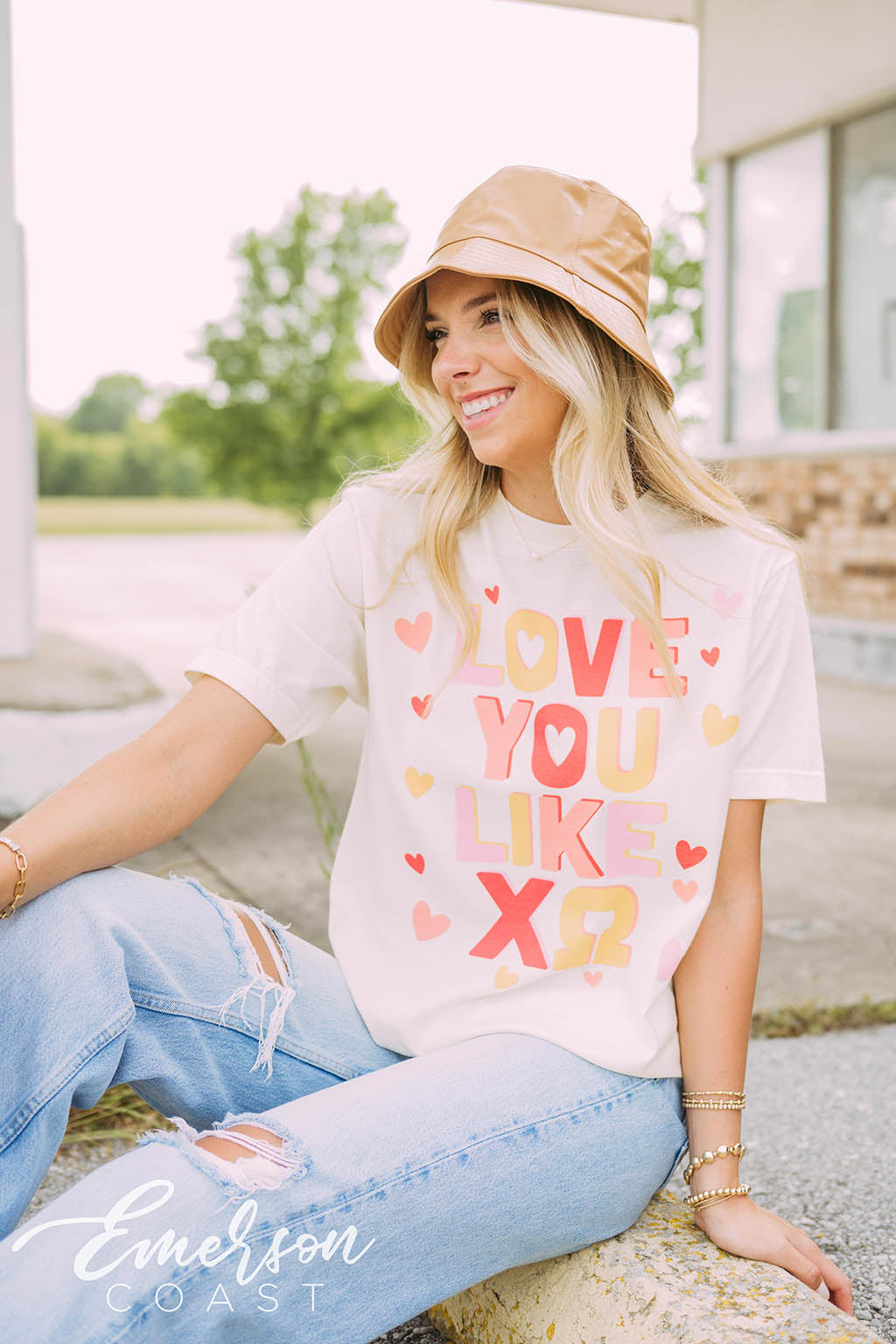 Chi Omega Love You Like XO Short Sleeve