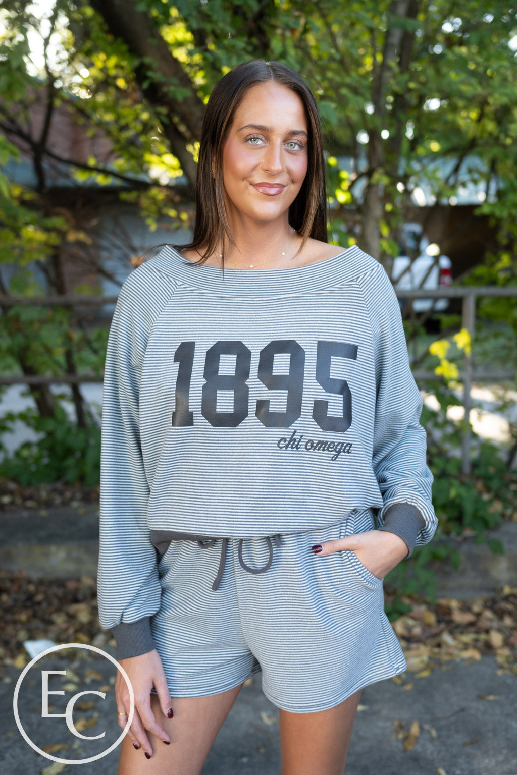 Chi Omega Off The Shoulder Set