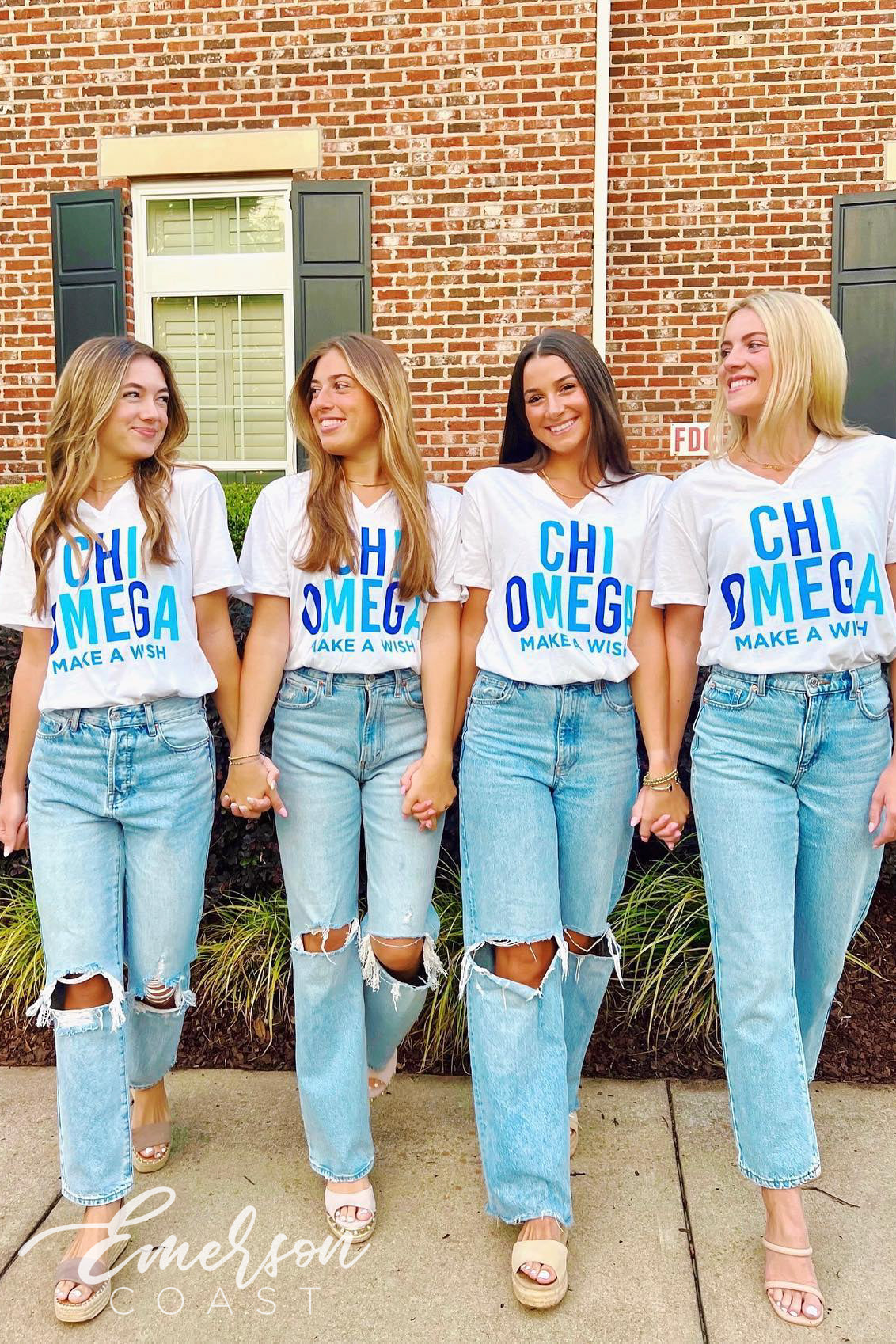 Chi Omega Make A Wish Philanthropy Notch Tee