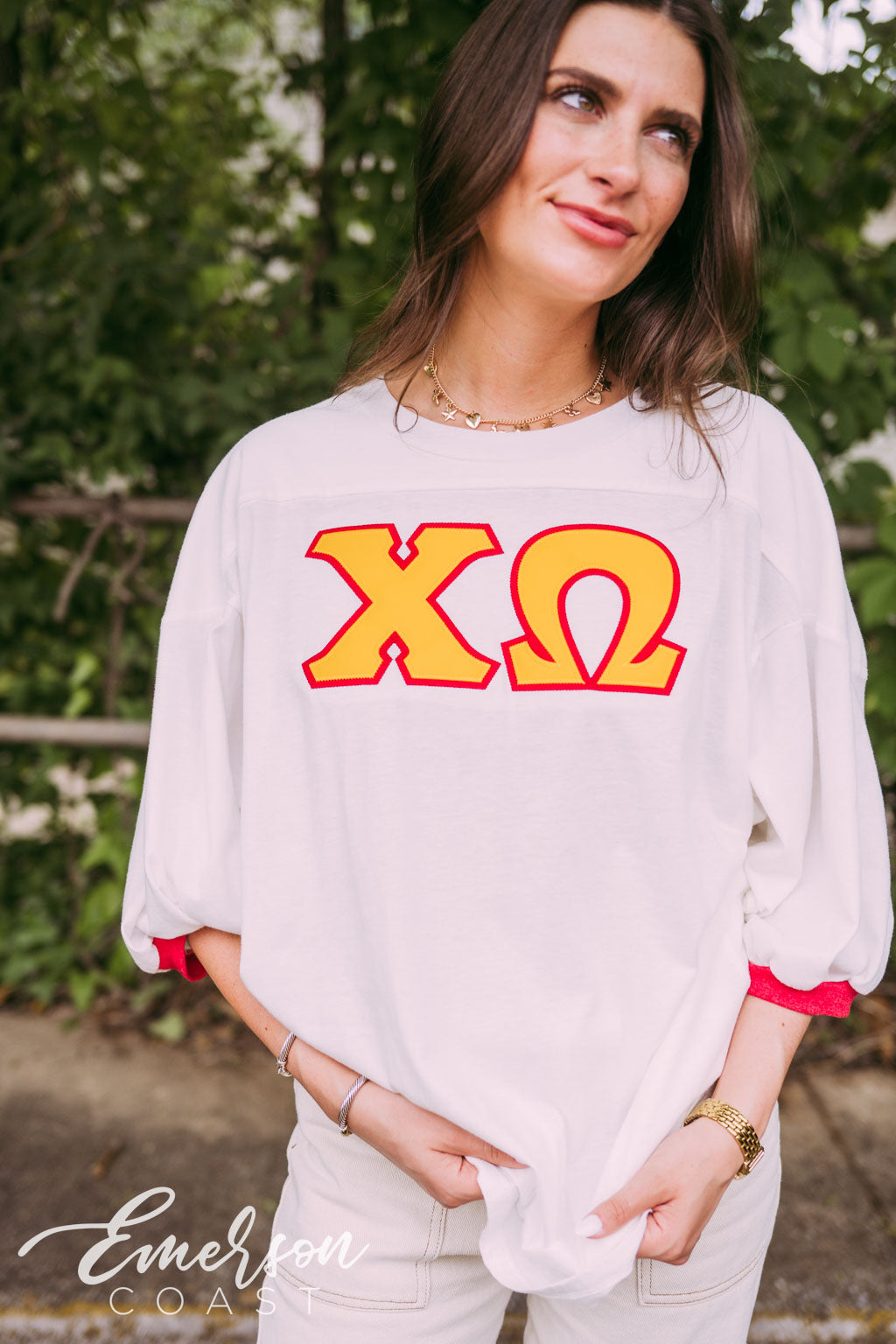 Chi Omega Custom Recruitment Greek Letter Jersey