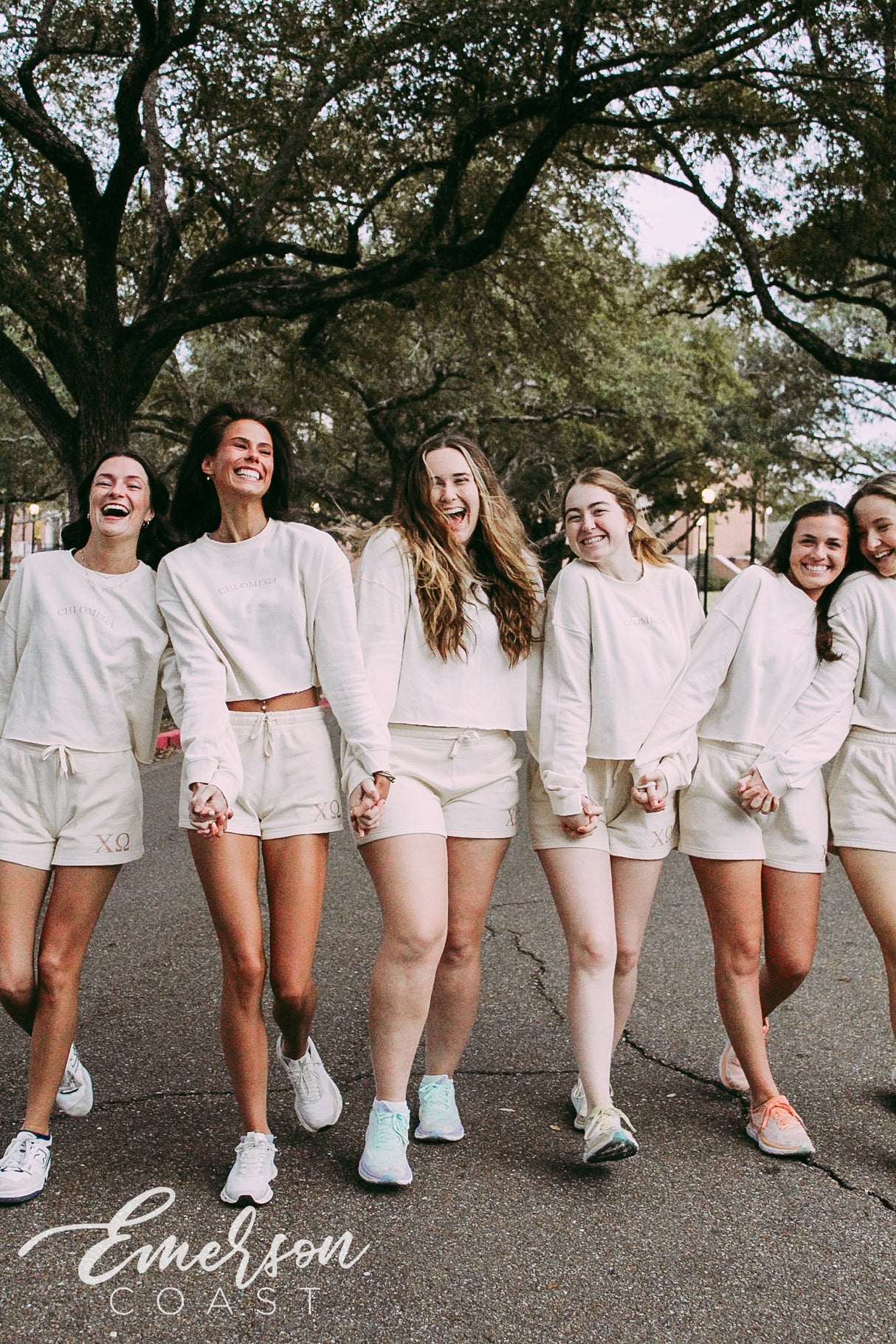 Chi Omega Cream Matching Work Week Sets