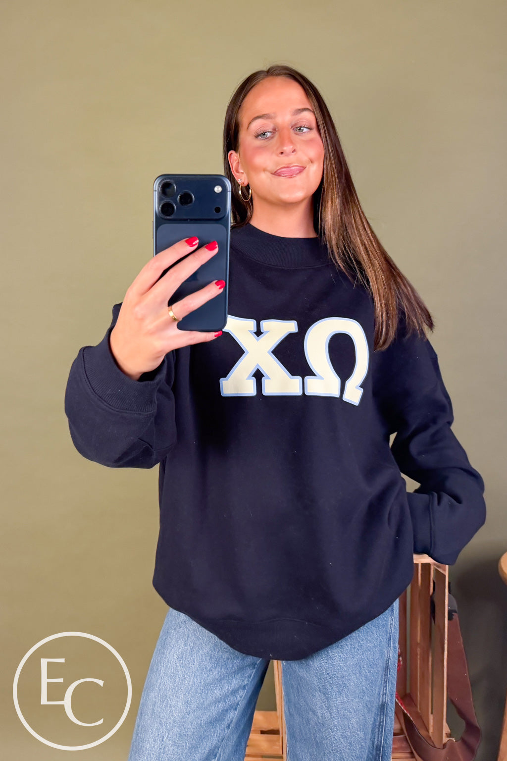 Navy Retreat Mockneck