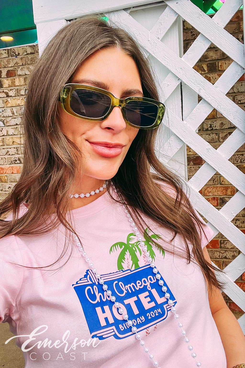 Chi Omega Hotel California Bid Day Baby Tee