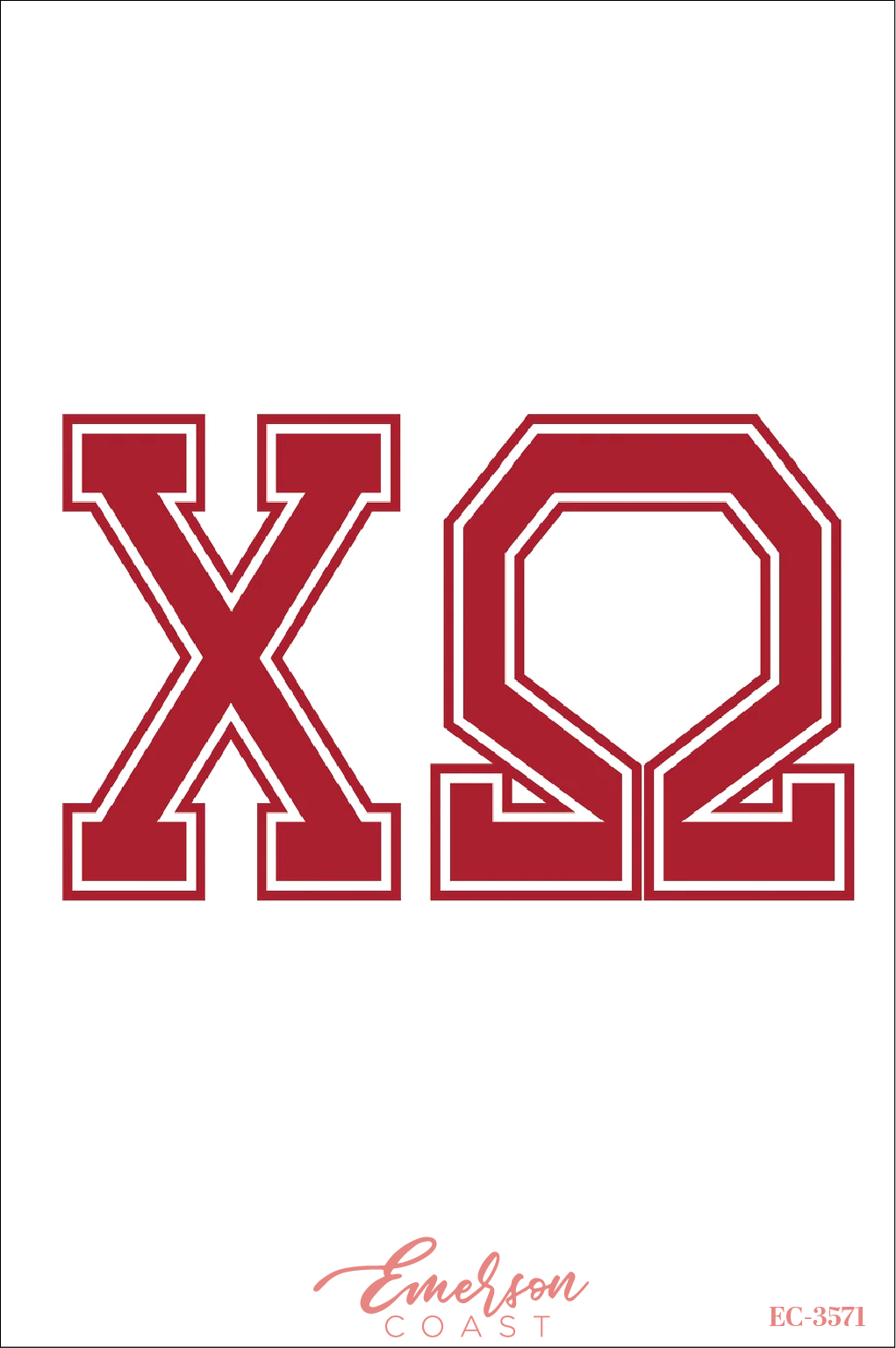 Chi Omega Eastern Kentucky University Bold Letter Jersey