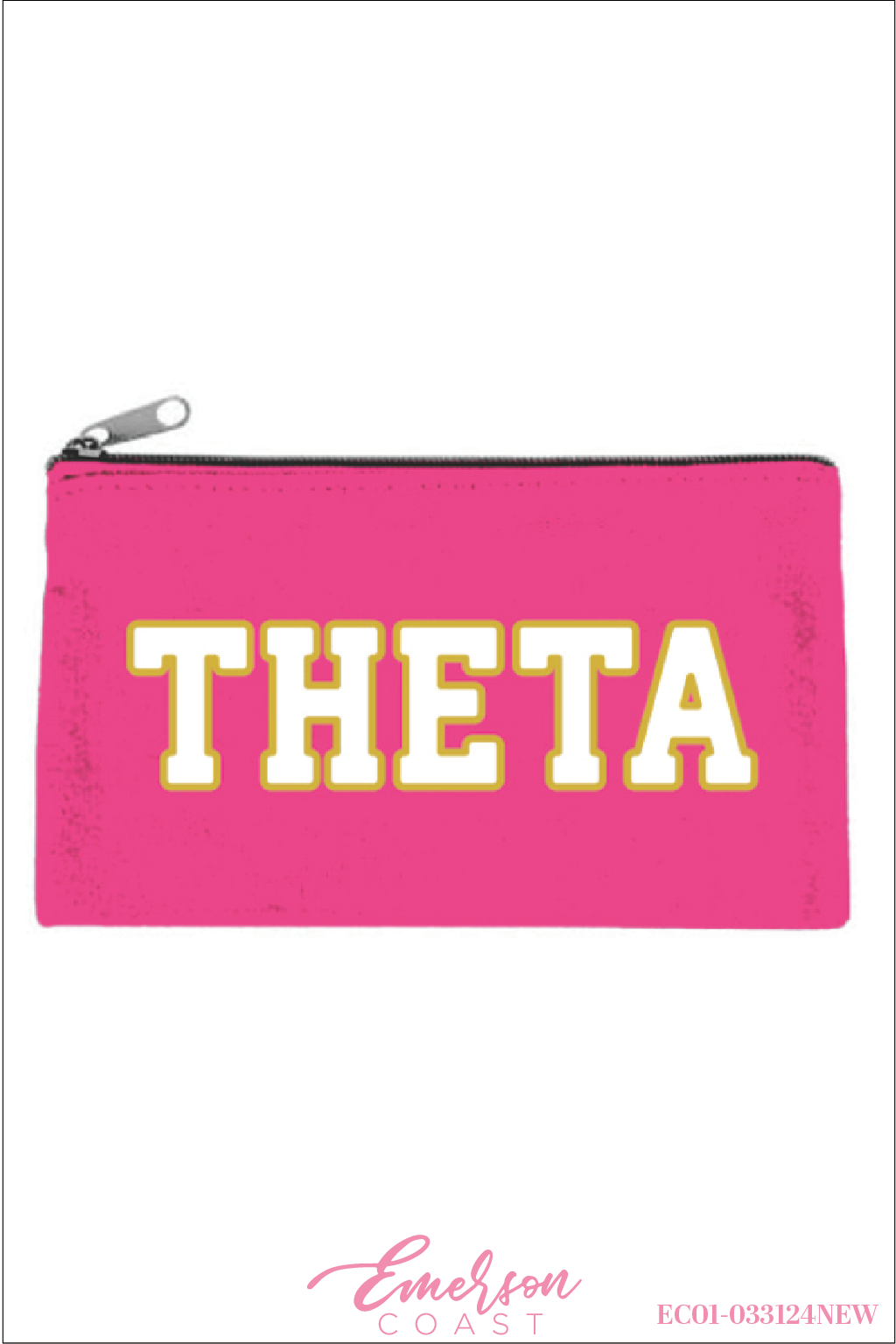Theta Hot Pink Make Up Bag