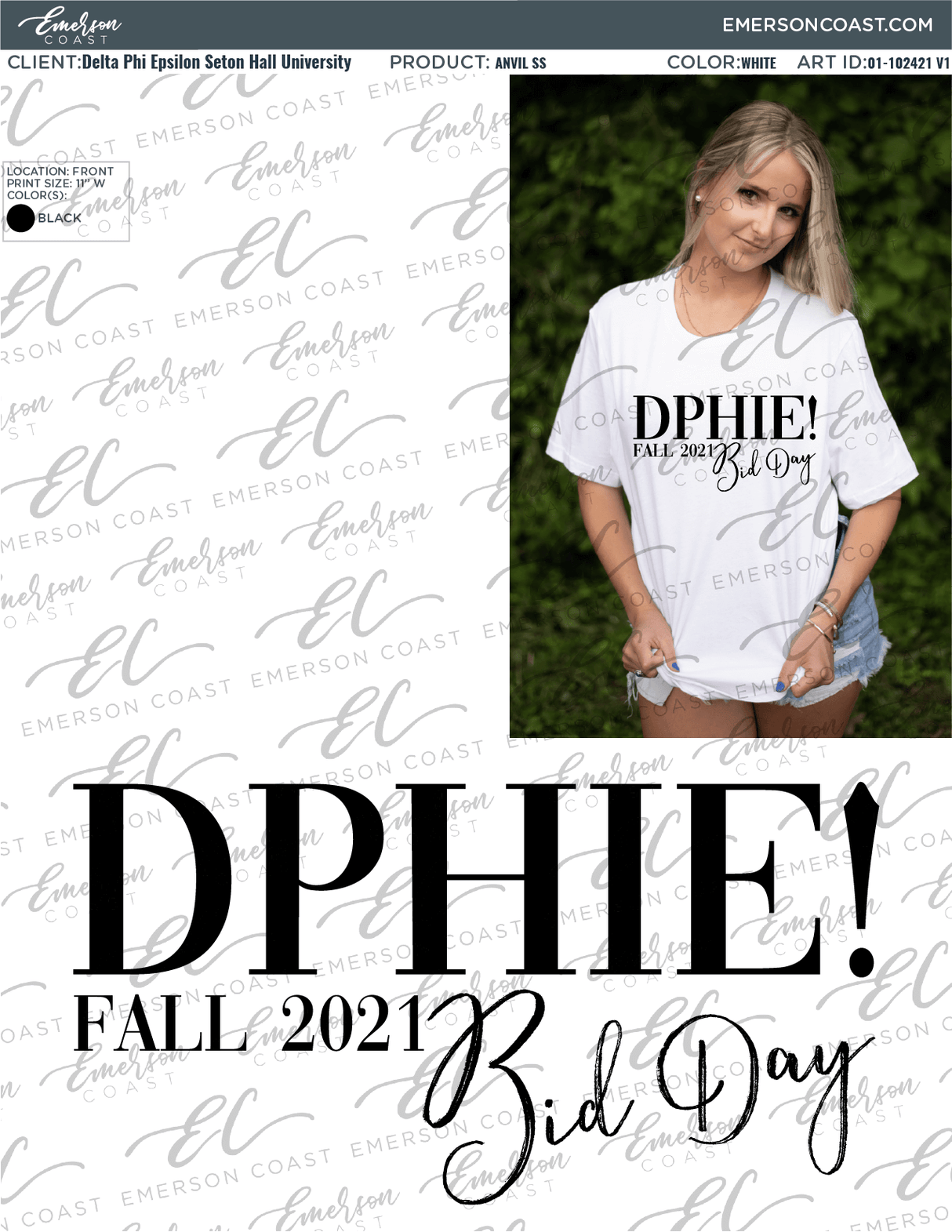 01-102421 Delta Phi Epsilon Seton Hall University Bid Day 2021 2021-01