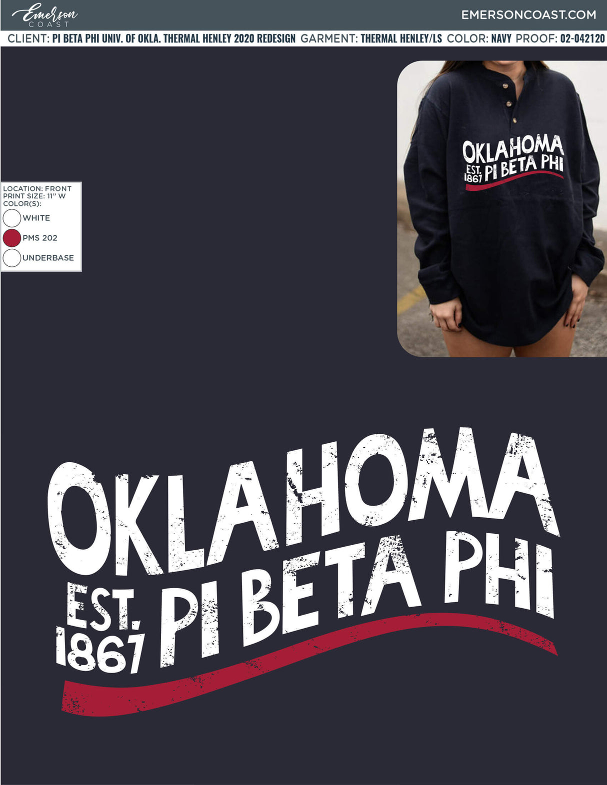02-042120 Pi Beta Phi University of Oklahoma Thermal Henley 2020