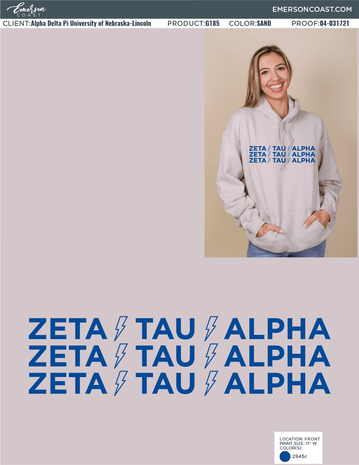 05-033121 Zeta Tau Alpha Georgia State University Hoodie ZME-02