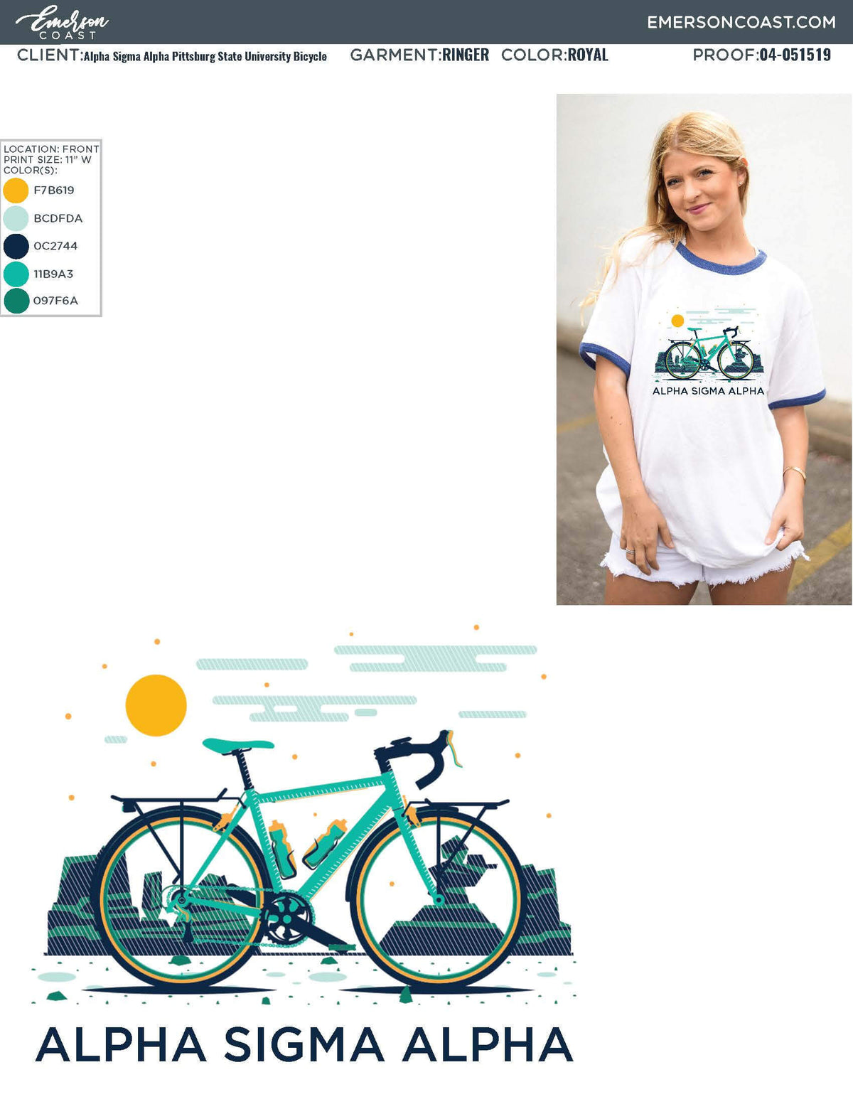 04-051519 Alpha Sigma Alpha Pittsburg State University Bicycle 2019