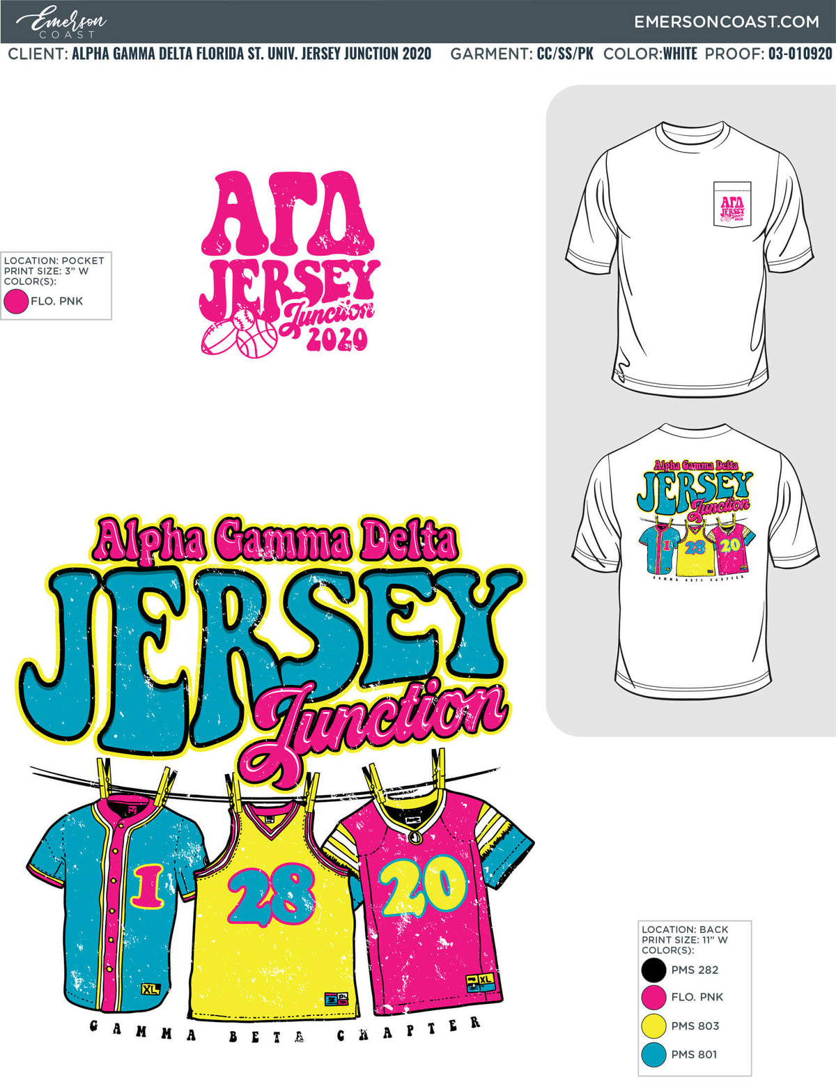 03-010920 Alpha Gamma Delta Florida State University Jersey Junction 2020