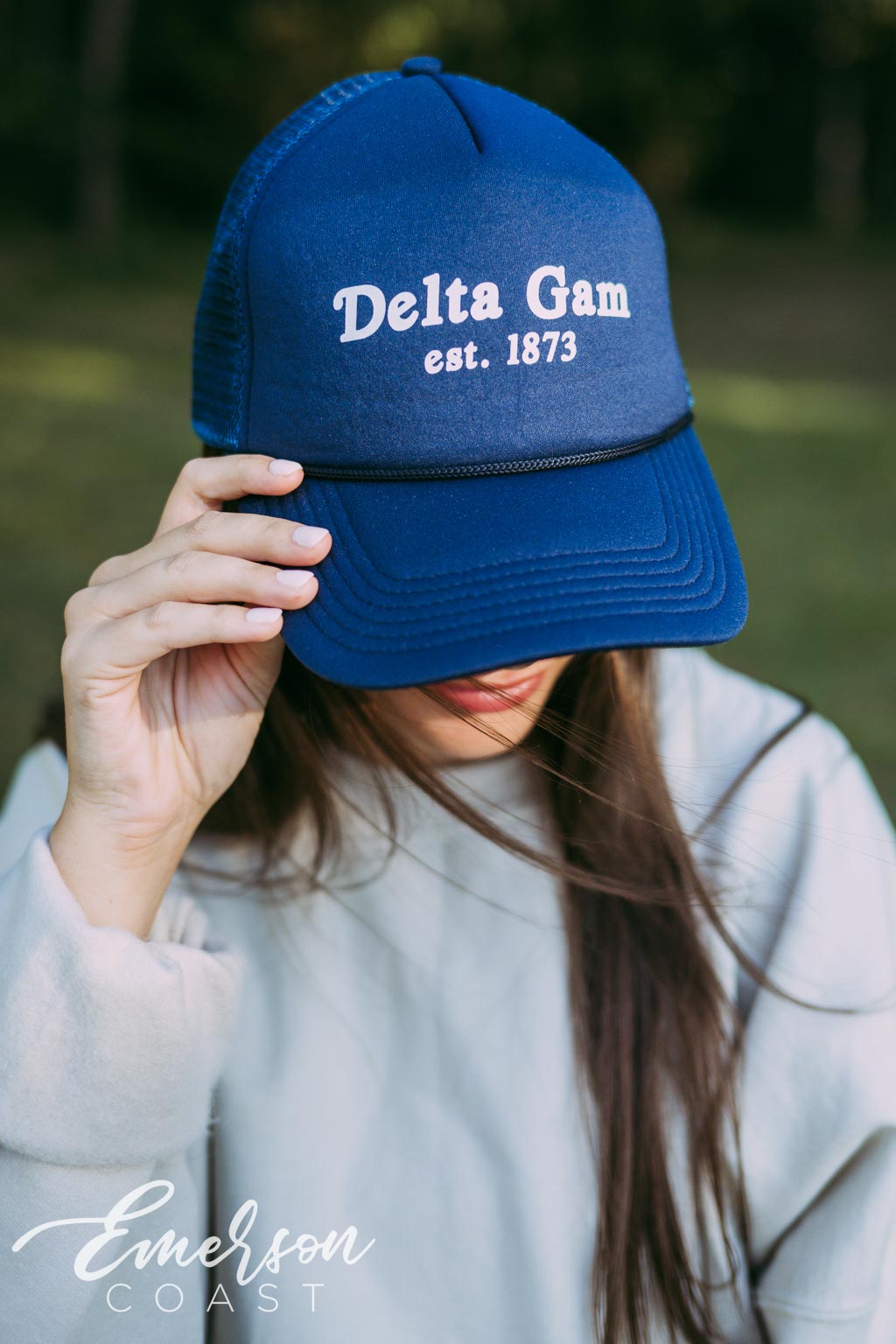 Delta Gam Blue Established Hat