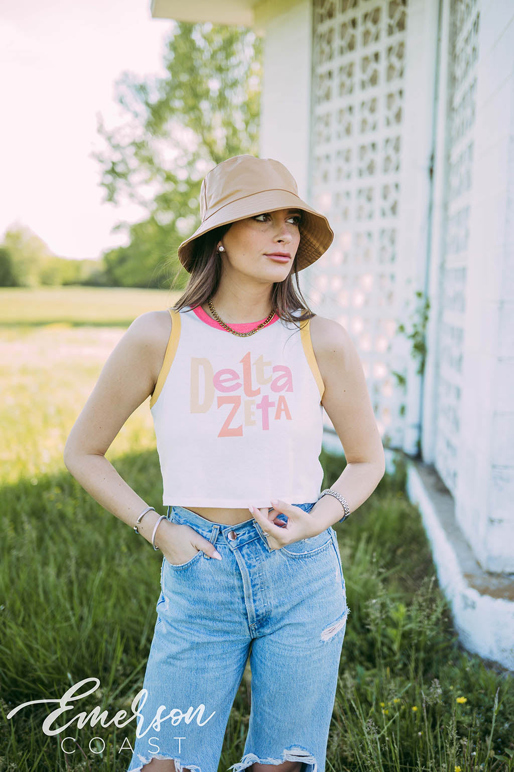 Delta Zeta Colorblock Tank