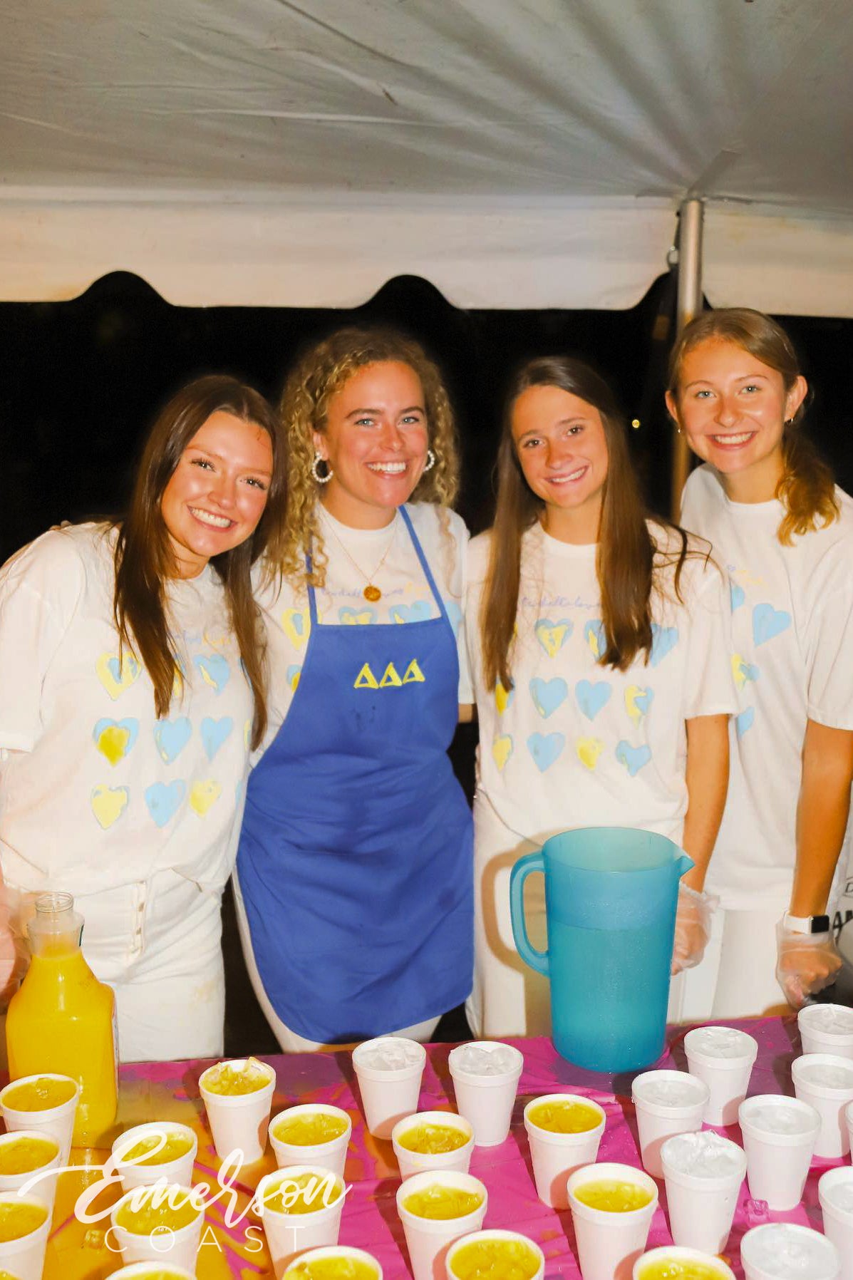 Tri Delta Loves St. Jude Watercolor Heart Tee