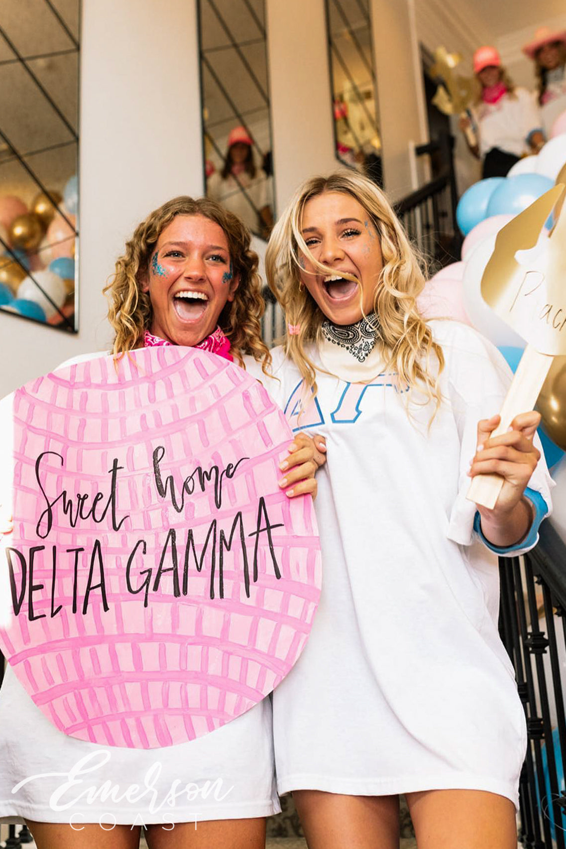 Delta Gamma Bid Day Stitched Letter Jerseys