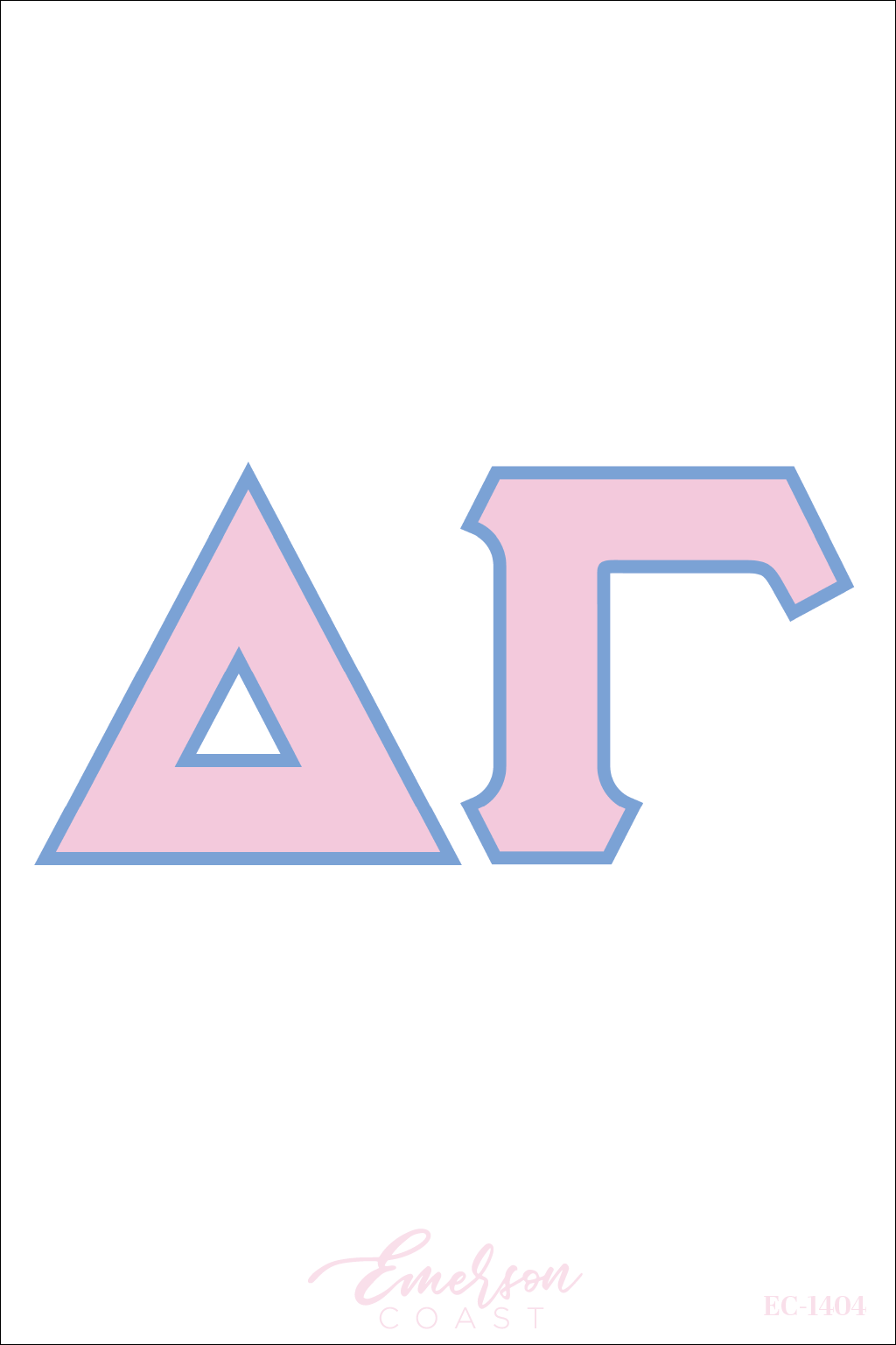 Delta Gamma Recruitment and Bid Day Greek Letter Jersey