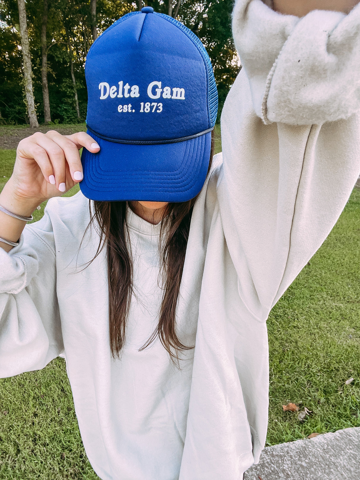 Delta Gam Blue Established Hat