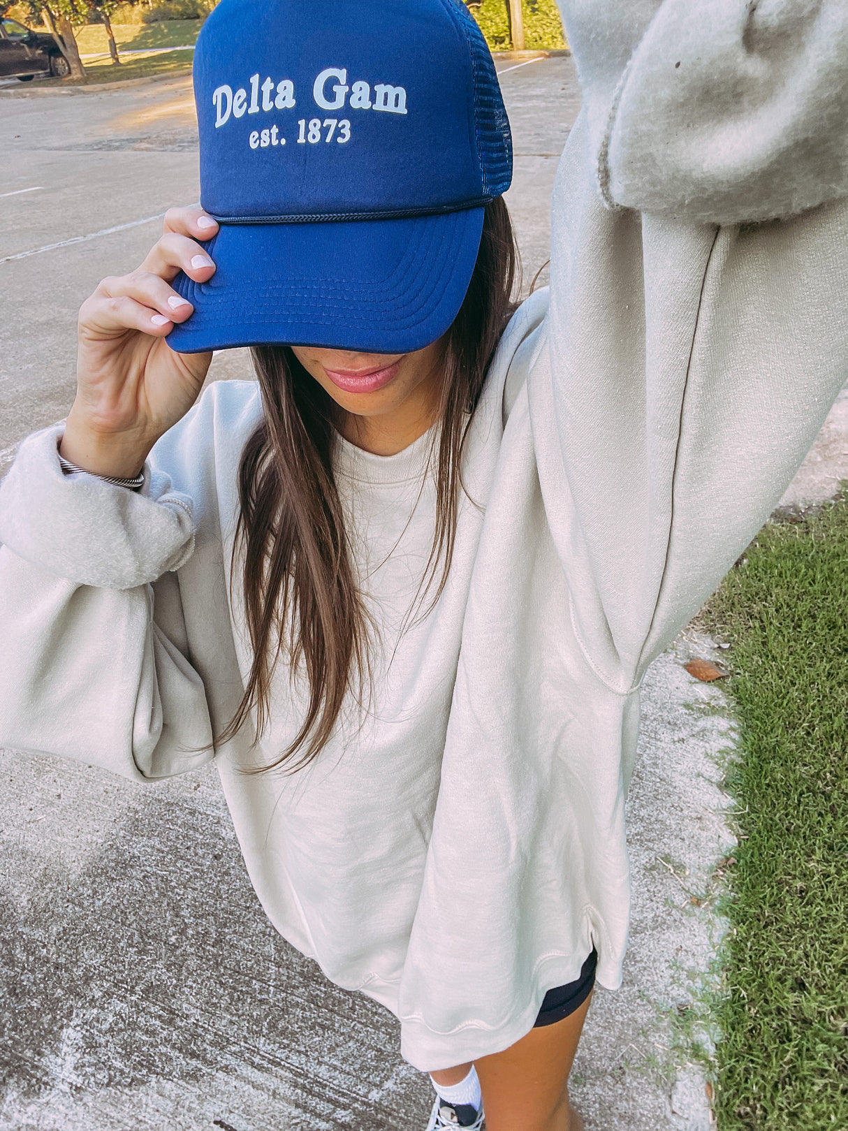 Delta Gam Blue Established Hat