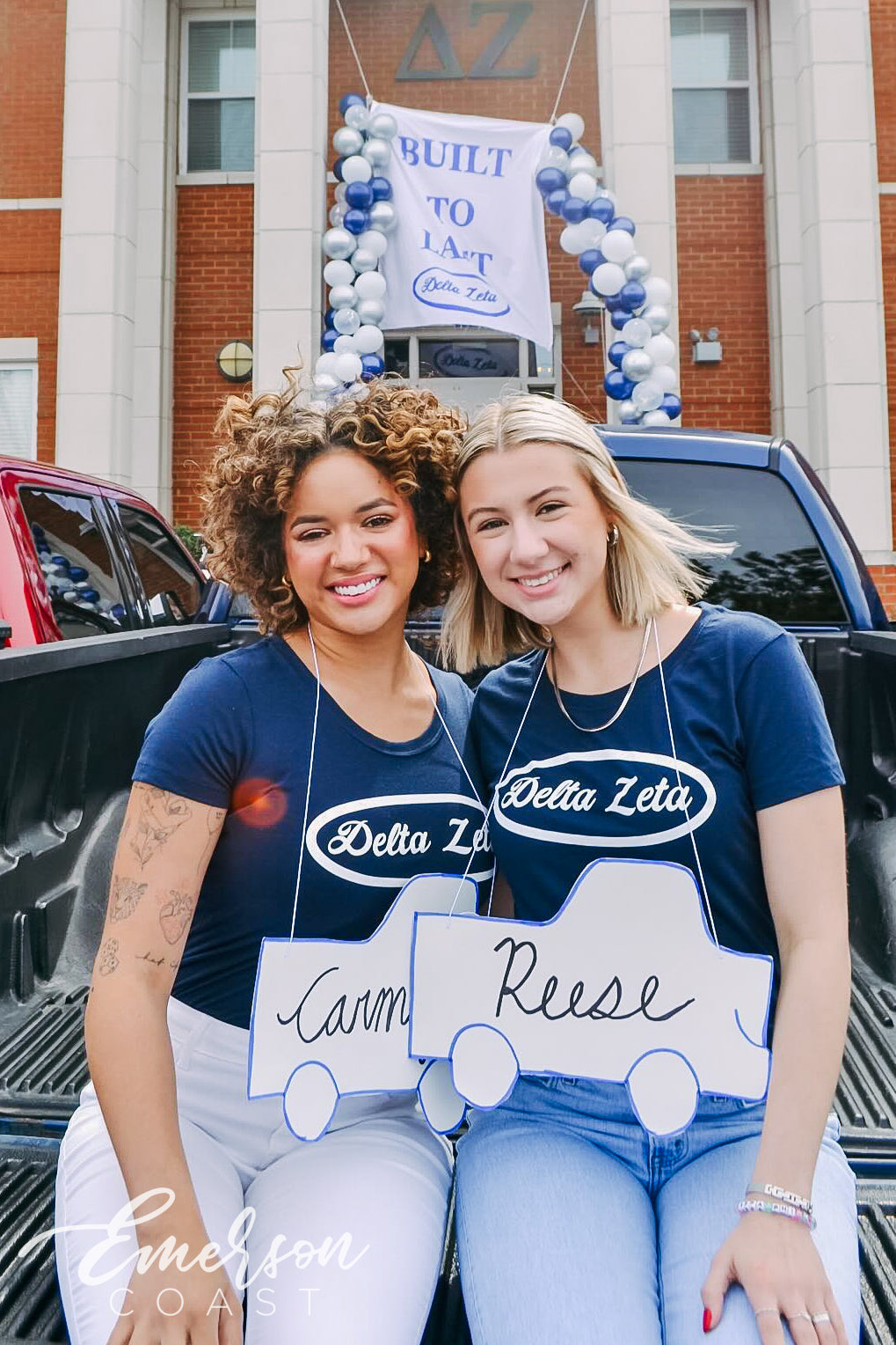 Delta Zeta Built to Last Bid Day Baby Tee