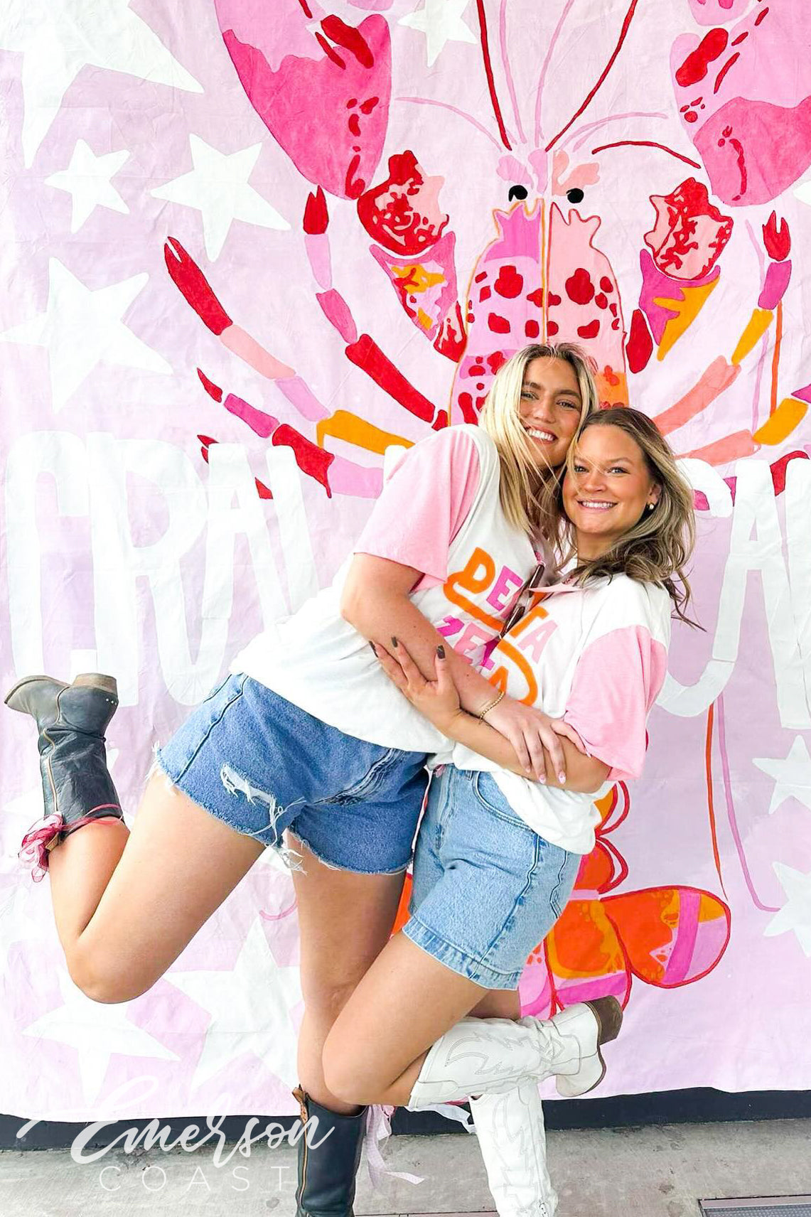 Delta Zeta Craws for a Cause Colorblock Henley