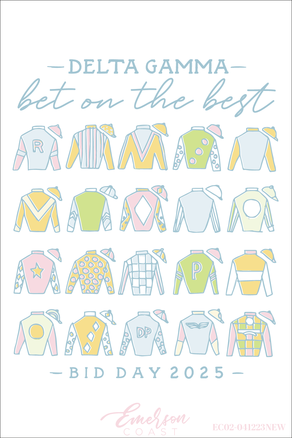 Delta Gamma Bet On The Best Derby Bid Day Tee