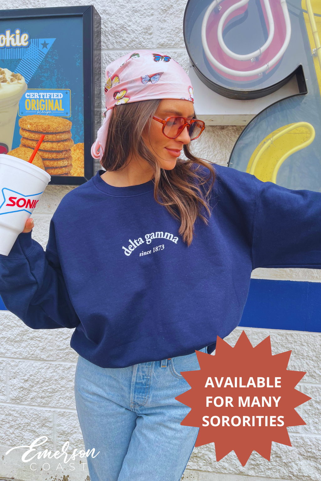 Navy Newport Crewneck